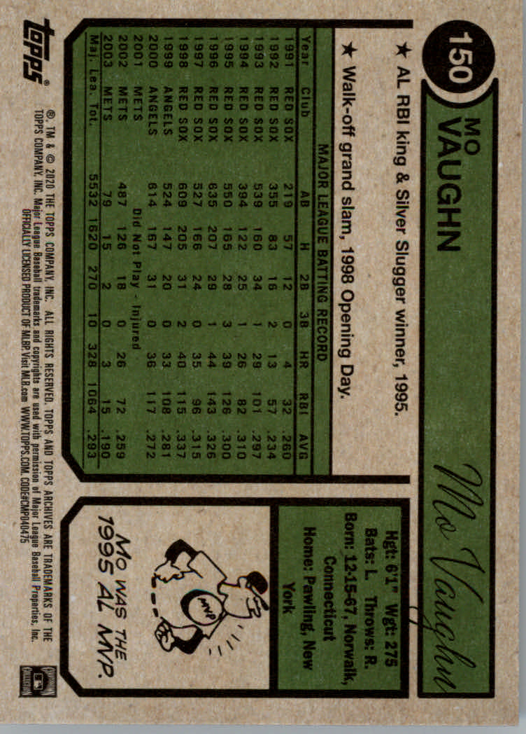 2020 Topps Archives Baseball Main Set Cards #1 to #160 Rookies and Veterans - Picture 277 of 293