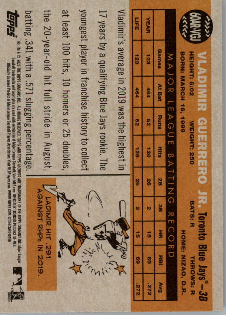 2020 Topps Archives Baseball '60 Topps All-Star Rookies Insert Cards - Picture 23 of 33