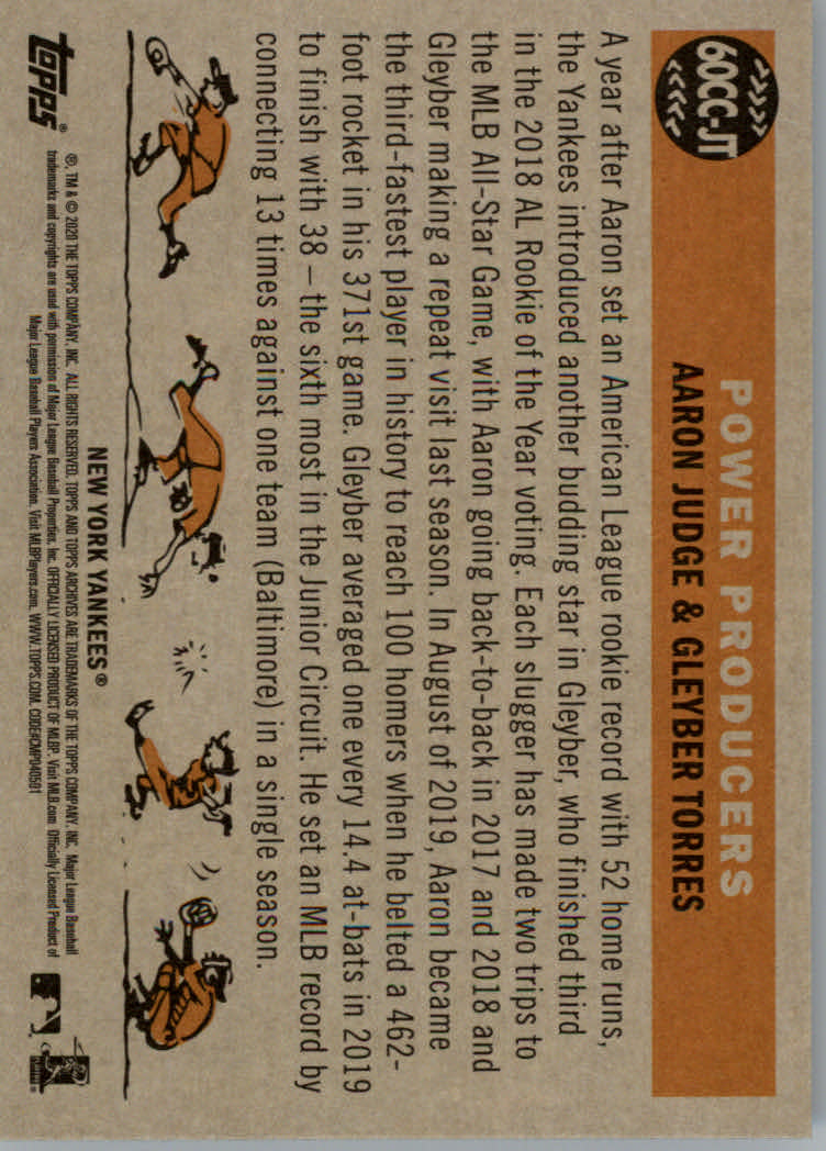 2020 Topps Archives Baseball '60 Topps Combo' Insert and Dual Autograph Cards - Picture 9 of 15