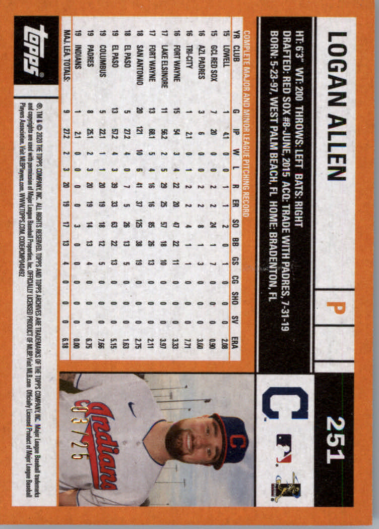 Tarjetas paralelas de béisbol y color 2020 Topps Archives - Imagen 11 de 31