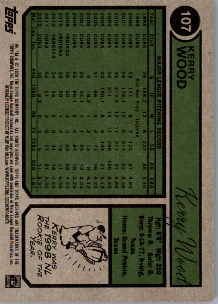 Tarjetas paralelas de béisbol y color 2020 Topps Archives - Imagen 29 de 31