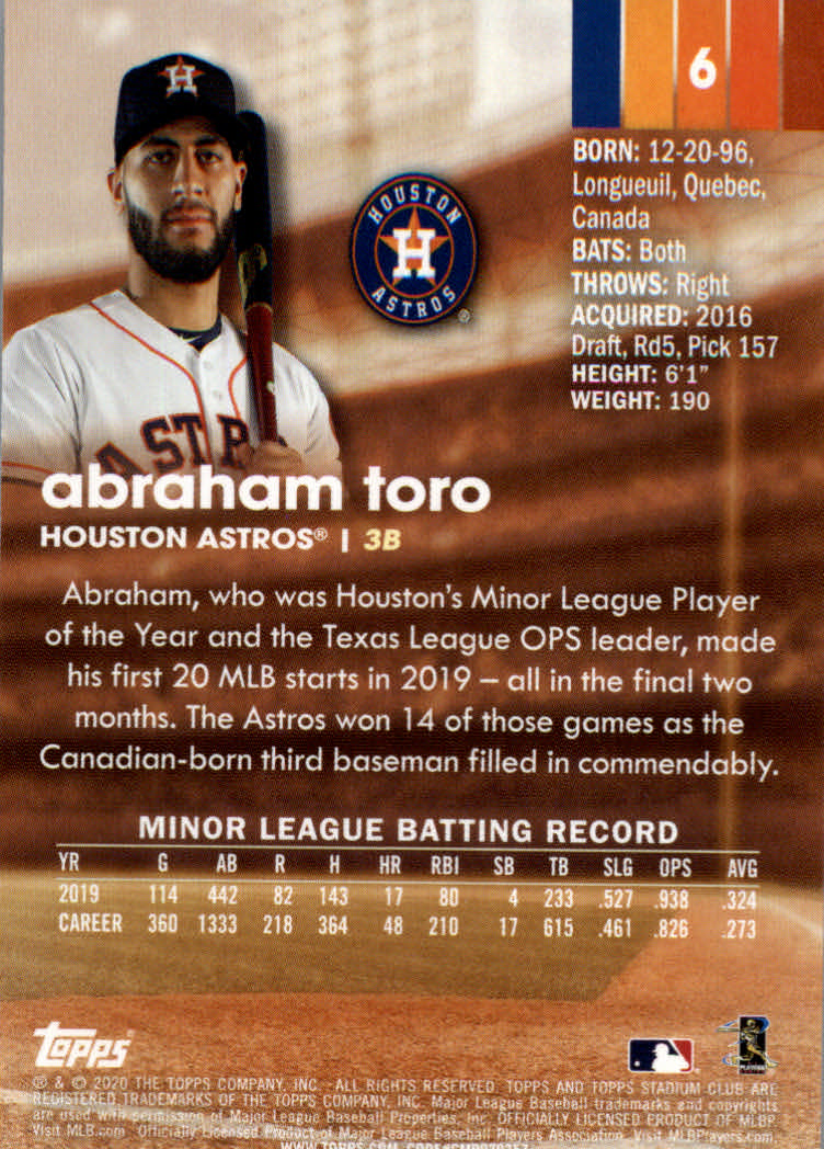 2020 Stadium Club (Topps) Baseball "Main Set" Cards #1 to #150 Rookies and Vets - Picture 13 of 281