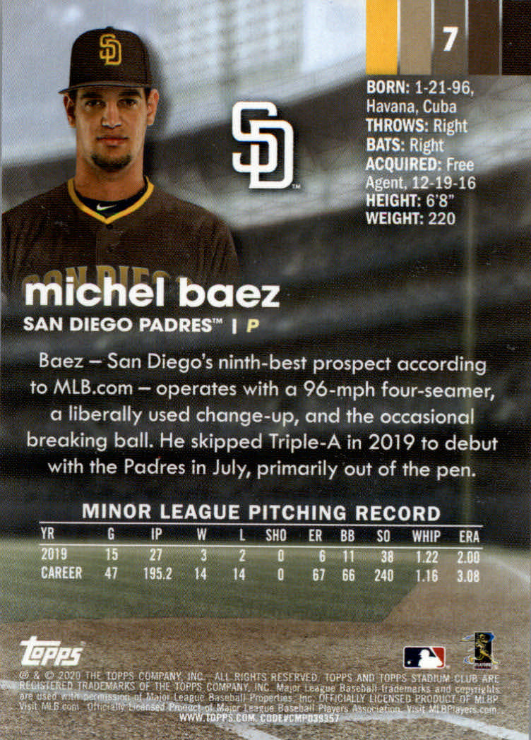 2020 Stadium Club (Topps) Baseball "Main Set" Cards #1 to #150 Rookies and Vets - Picture 15 of 281