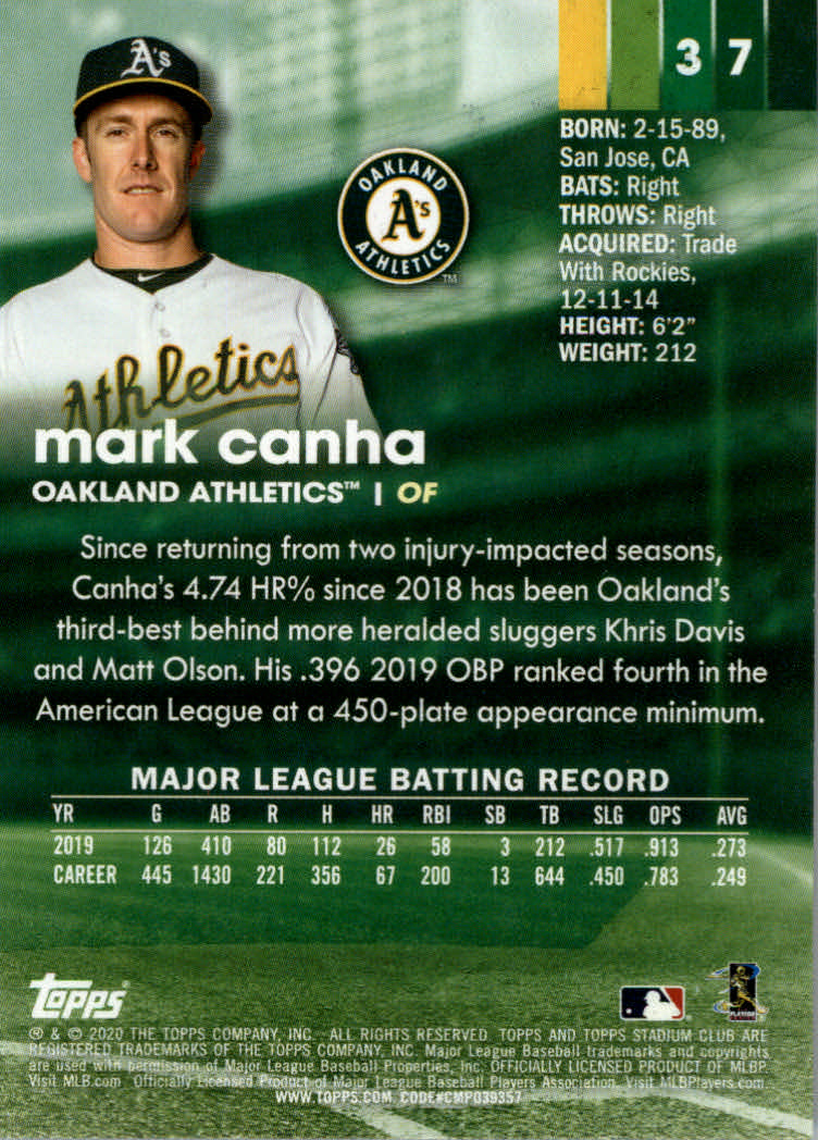 2020 Stadium Club (Topps) Baseball "Main Set" Cards #1 to #150 Rookies and Vets - Picture 71 of 281