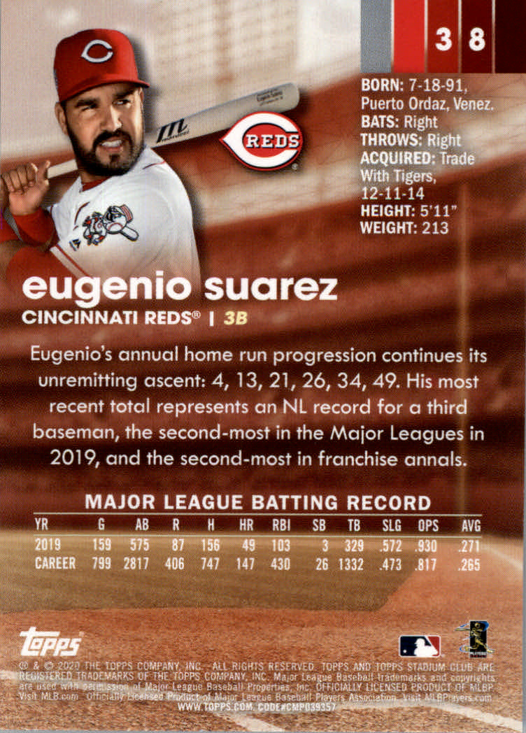2020 Stadium Club (Topps) Baseball "Main Set" Cards #1 to #150 Rookies and Vets - Picture 73 of 281