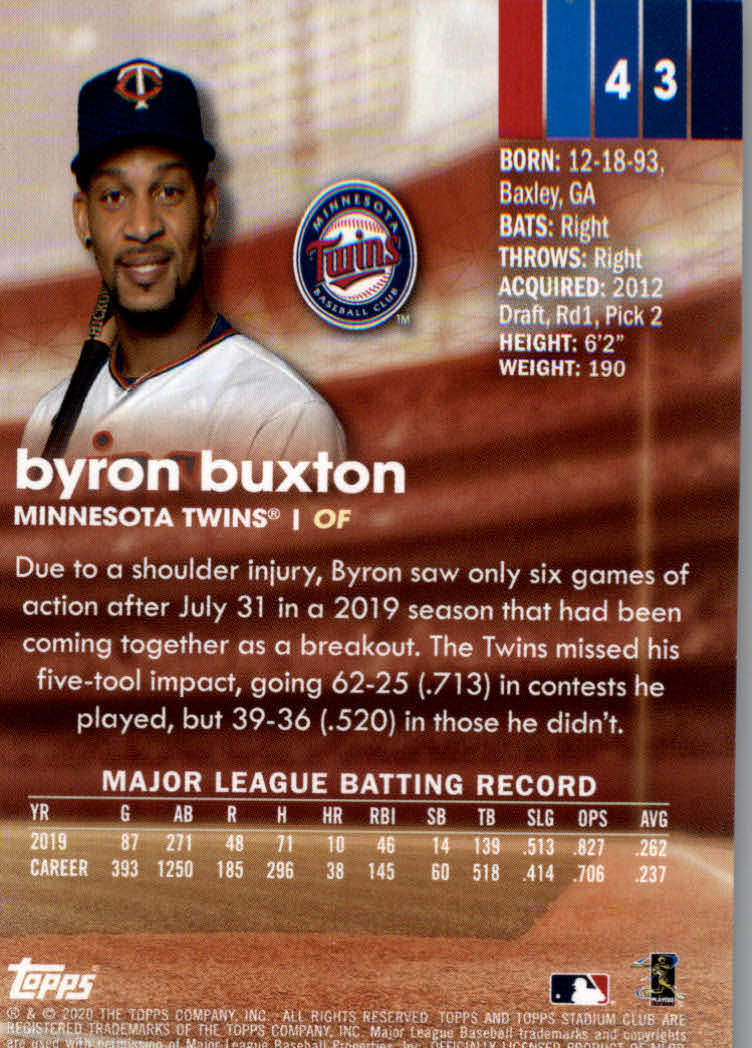 2020 Stadium Club (Topps) Baseball "Main Set" Cards #1 to #150 Rookies and Vets - Picture 83 of 281