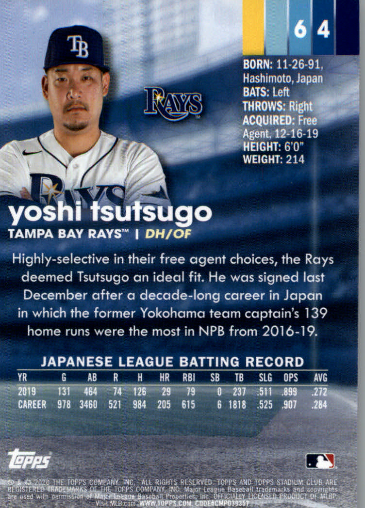 2020 Stadium Club (Topps) Baseball "Main Set" Cards #1 to #150 Rookies and Vets - Picture 119 of 281