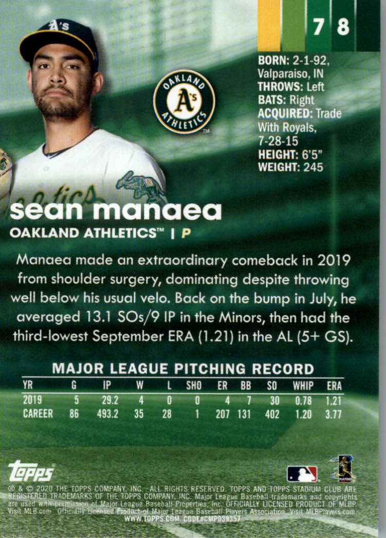 2020 Stadium Club (Topps) Baseball "Main Set" Cards #1 to #150 Rookies and Vets - Picture 145 of 281