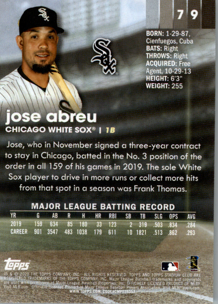 2020 Stadium Club (Topps) Baseball "Main Set" Cards #1 to #150 Rookies and Vets - Picture 147 of 281