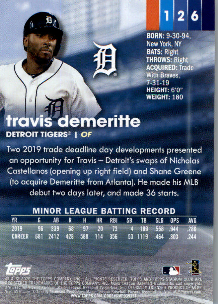 2020 Stadium Club (Topps) Baseball "Main Set" Cards #1 to #150 Rookies and Vets - Picture 235 of 281