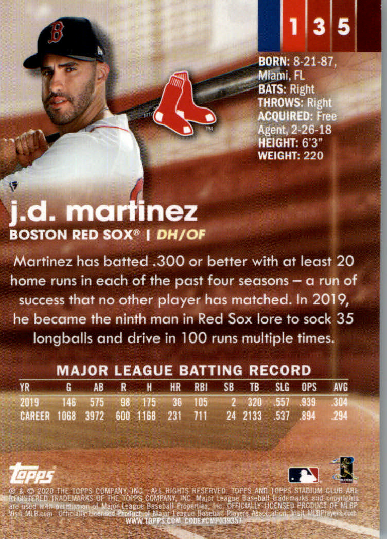 2020 Stadium Club (Topps) Baseball "Main Set" Cards #1 to #150 Rookies and Vets - Picture 253 of 281
