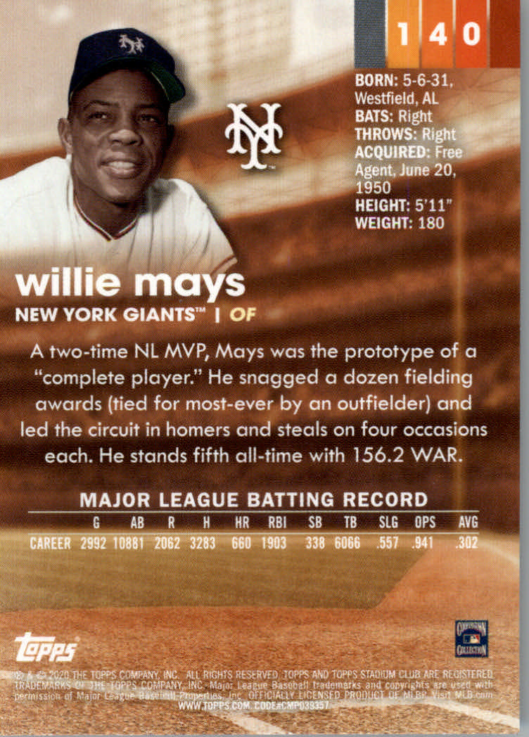 2020 Stadium Club (Topps) Baseball "Main Set" Cards #1 to #150 Rookies and Vets - Picture 263 of 281