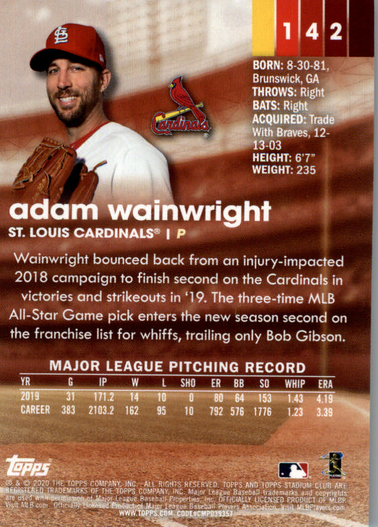 2020 Stadium Club (Topps) Baseball "Main Set" Cards #1 to #150 Rookies and Vets - Picture 267 of 281