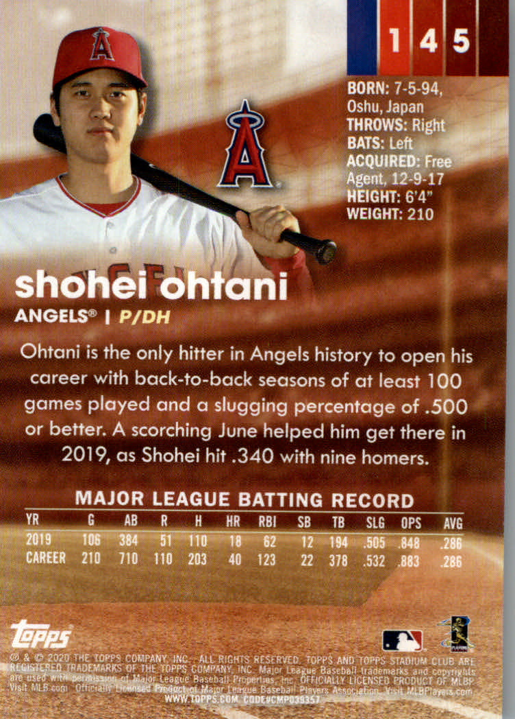 2020 Stadium Club (Topps) Baseball "Main Set" Cards #1 to #150 Rookies and Vets - Picture 273 of 281