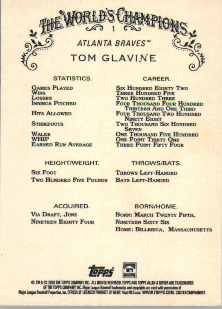 2020 Allen and Ginter (Topps) Baseball "Main Set" Base Cards #1 to #250 - Picture 3 of 467