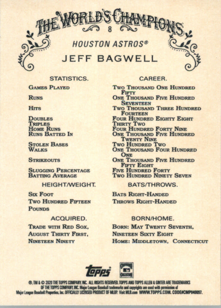 2020 Allen and Ginter (Topps) Baseball "Main Set" Base Cards #1 to #250 - Picture 17 of 467