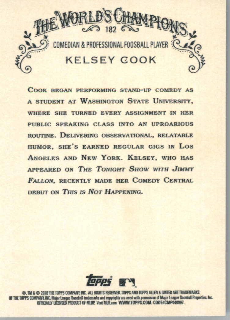 2020 Allen and Ginter (Topps) Baseball "Main Set" Base Cards #1 to #250 - Picture 331 of 467