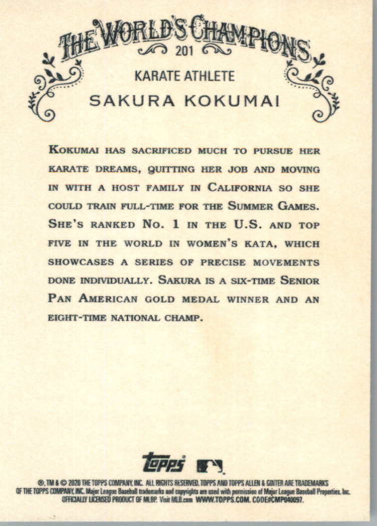 2020 Allen and Ginter (Topps) Baseball "Main Set" Base Cards #1 to #250 - Picture 369 of 467