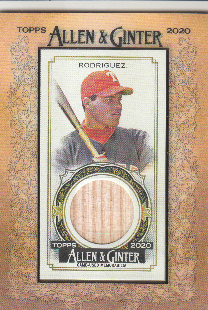 2020 Allen and Ginter (Topps) Baseball "Relics" Insert Cards - Picture 2 of 25