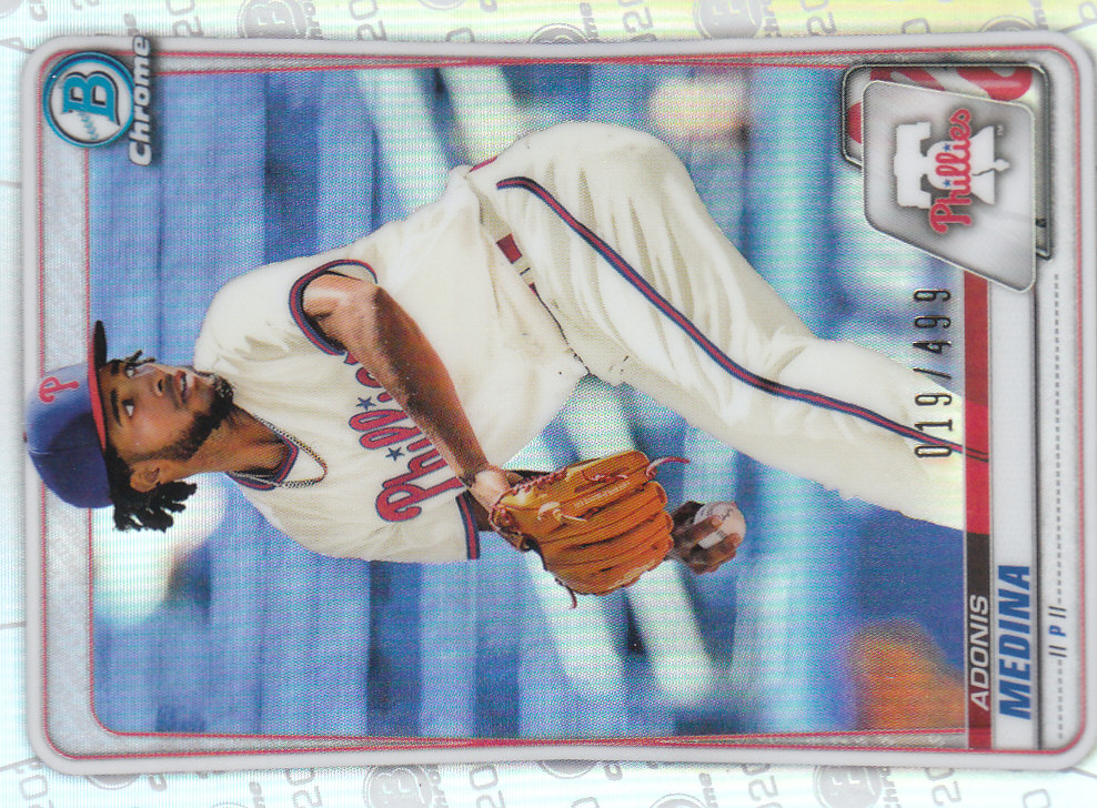 2020 Bowman Chrome Baseball "Refractors" Prospects Parallel Cards - Picture 64 of 73