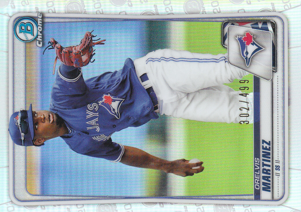 2020 Bowman Chrome Baseball "Refractors" Prospects Parallel Cards - Picture 68 of 73