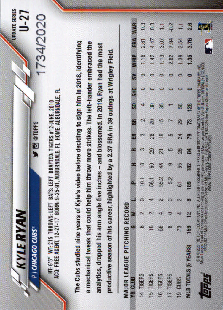 2020 Topps Update Baseball "Gold" Parallel Cards - Picture 7 of 55