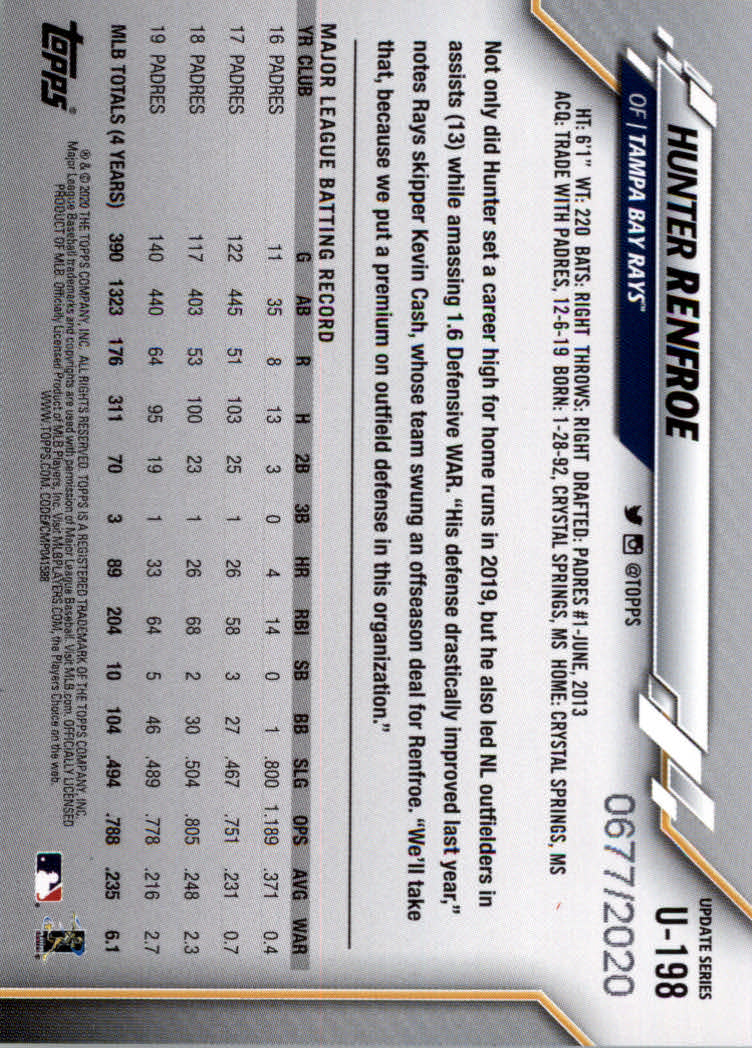2020 Topps Update Baseball "Gold" Parallel Cards - Picture 35 of 55