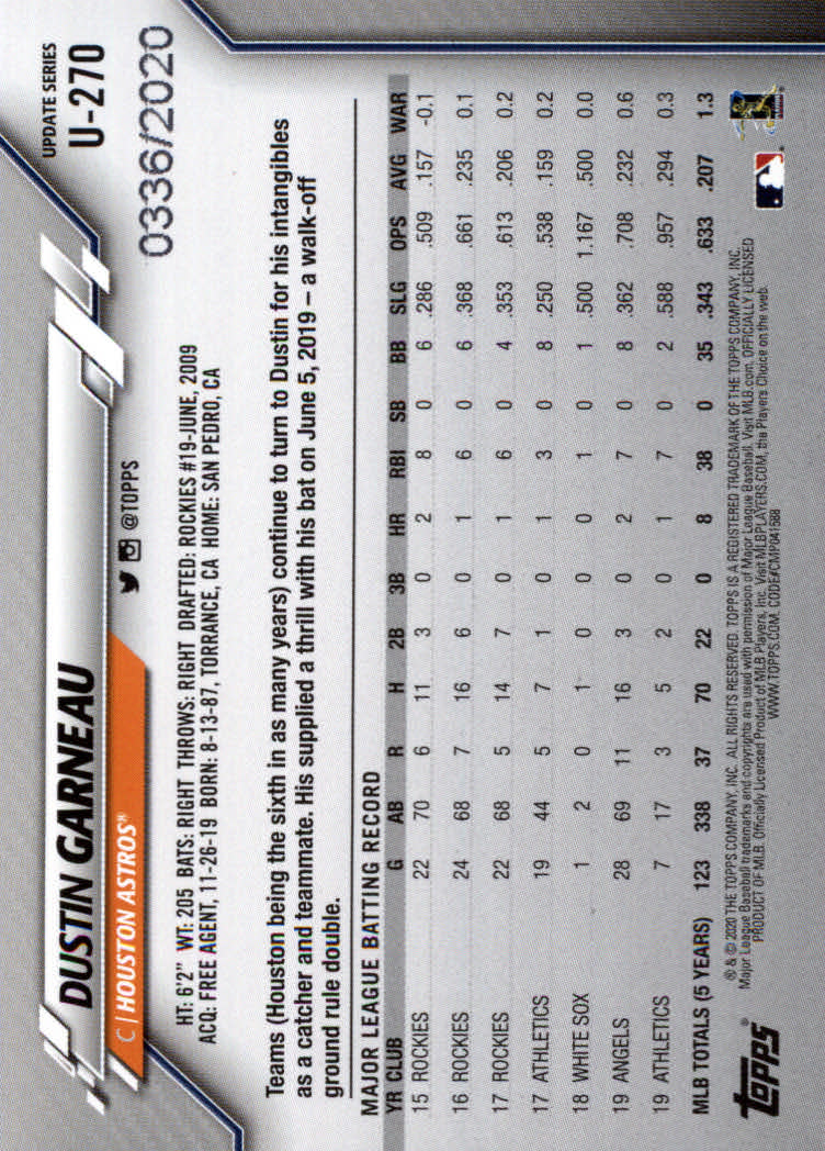 2020 Topps Update Baseball "Gold" Parallel Cards - Picture 47 of 55