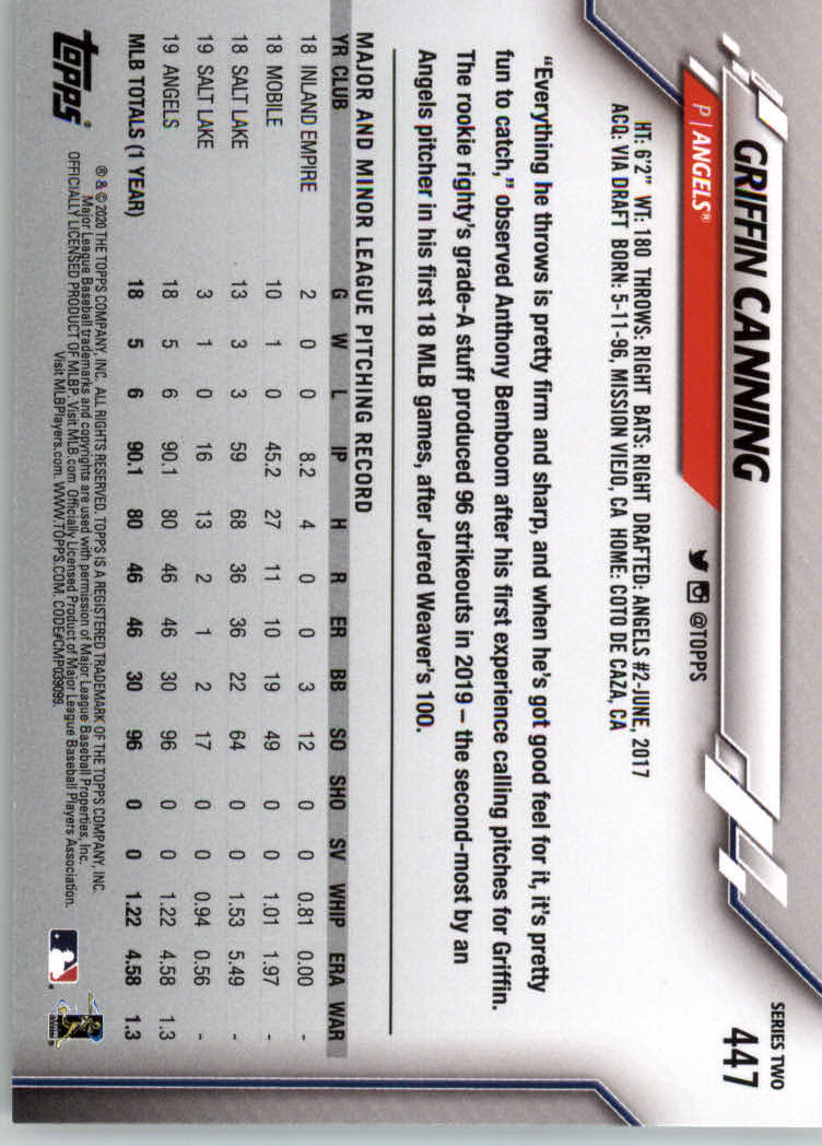 2020 TOPPS BASEBALL ASSORTED SINGLES U-PICK #251-500 - Picture 219 of 301