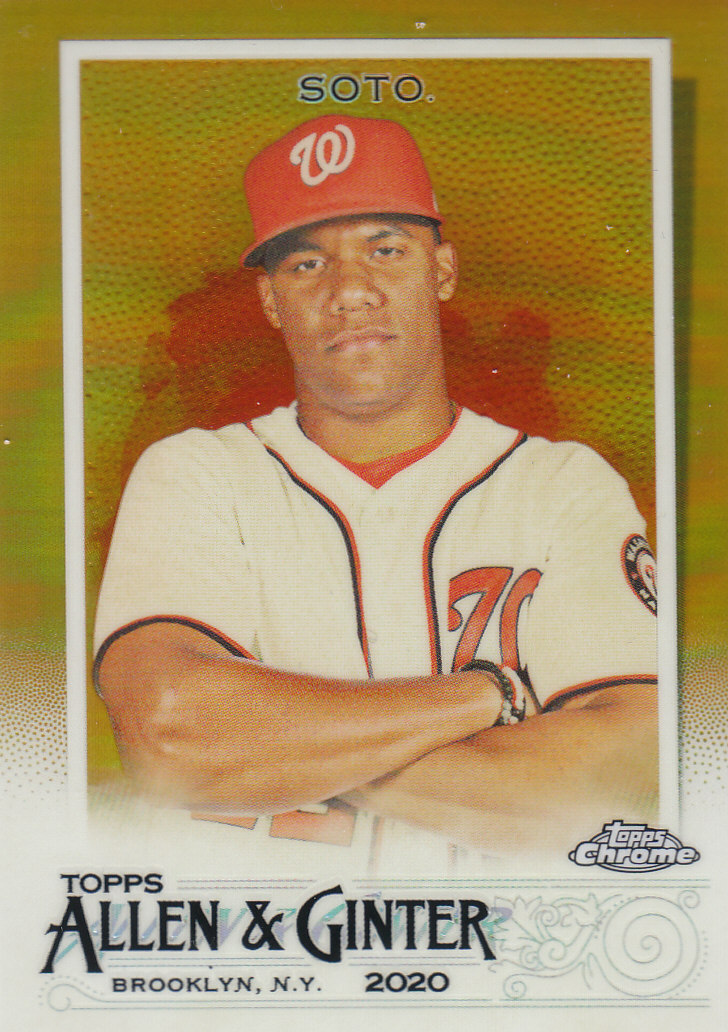 2020 Allen and Ginter Chrome (Topps) Baseball "Refractors" Parallel Cards - Bild 104 von 109