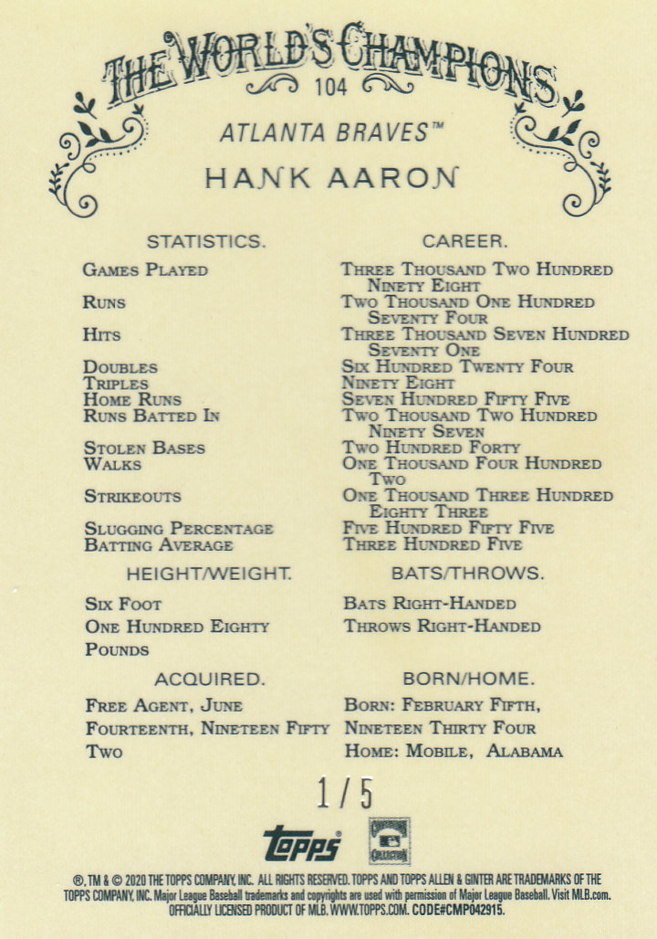 2020 Allen and Ginter Chrome (Topps) Baseball "Refractors" Parallel Cards - Bild 71 von 109