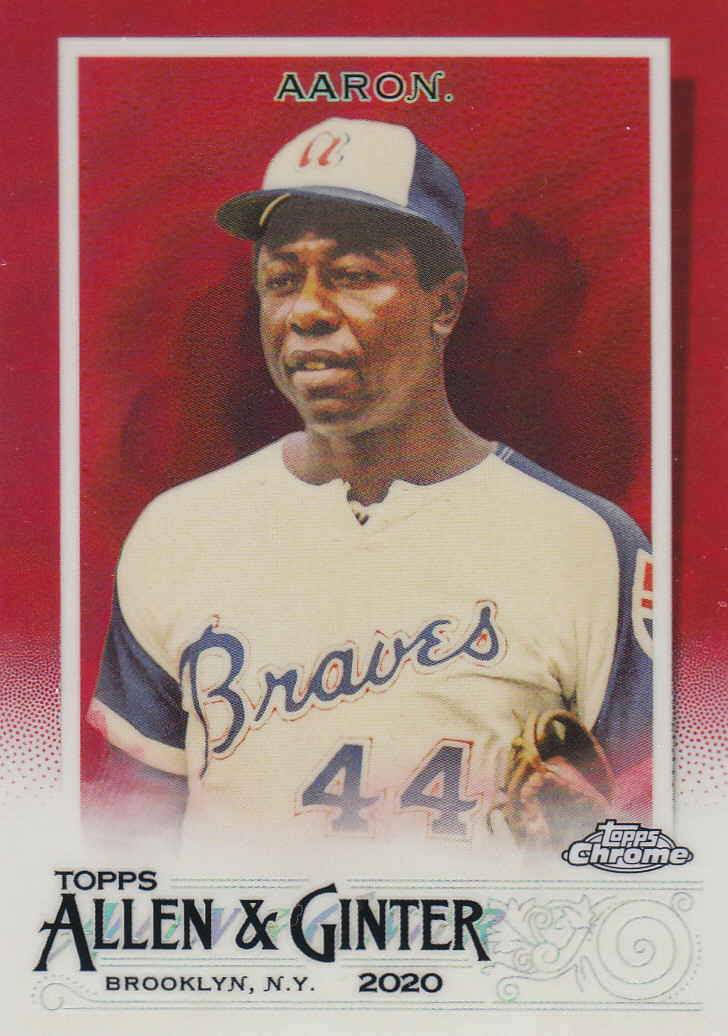 2020 Allen and Ginter Chrome (Topps) Baseball "Refractors" Parallel Cards - Bild 70 von 109