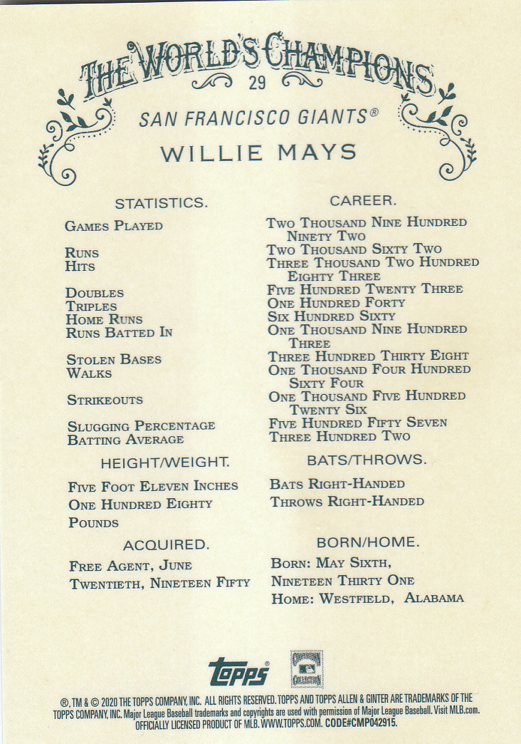 2020 Allen and Ginter Chrome (Topps) Baseball "Refractors" Parallel Cards - Bild 61 von 109