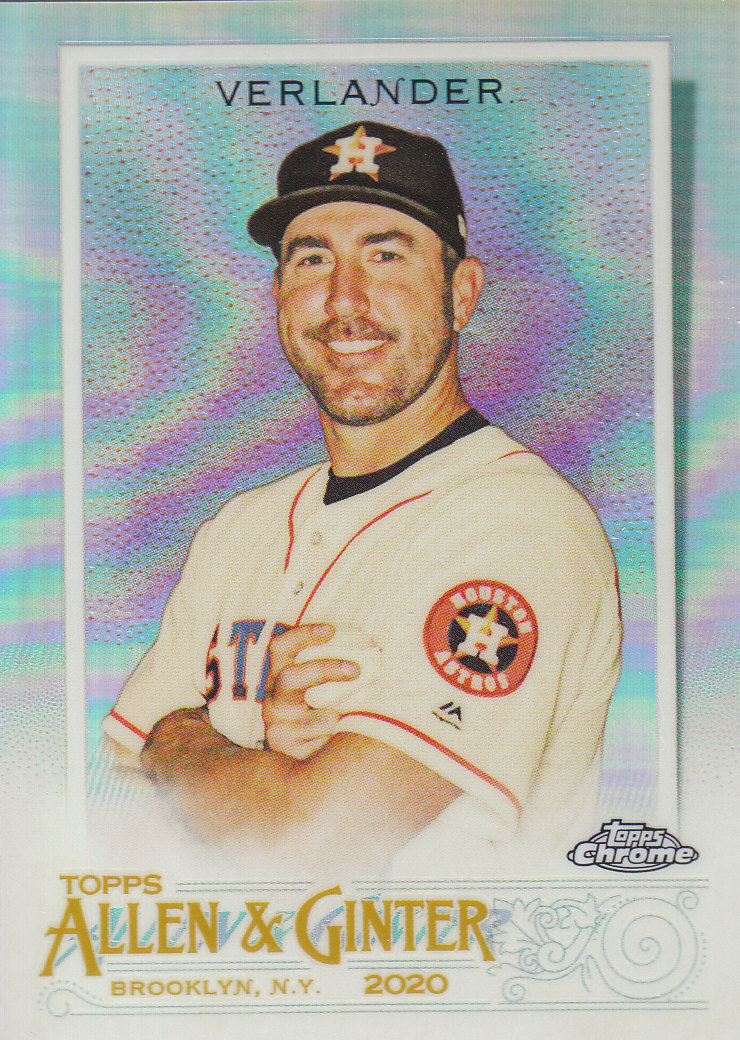 2020 Allen and Ginter Chrome (Topps) Baseball "Refractors" Parallel Cards - Bild 40 von 109