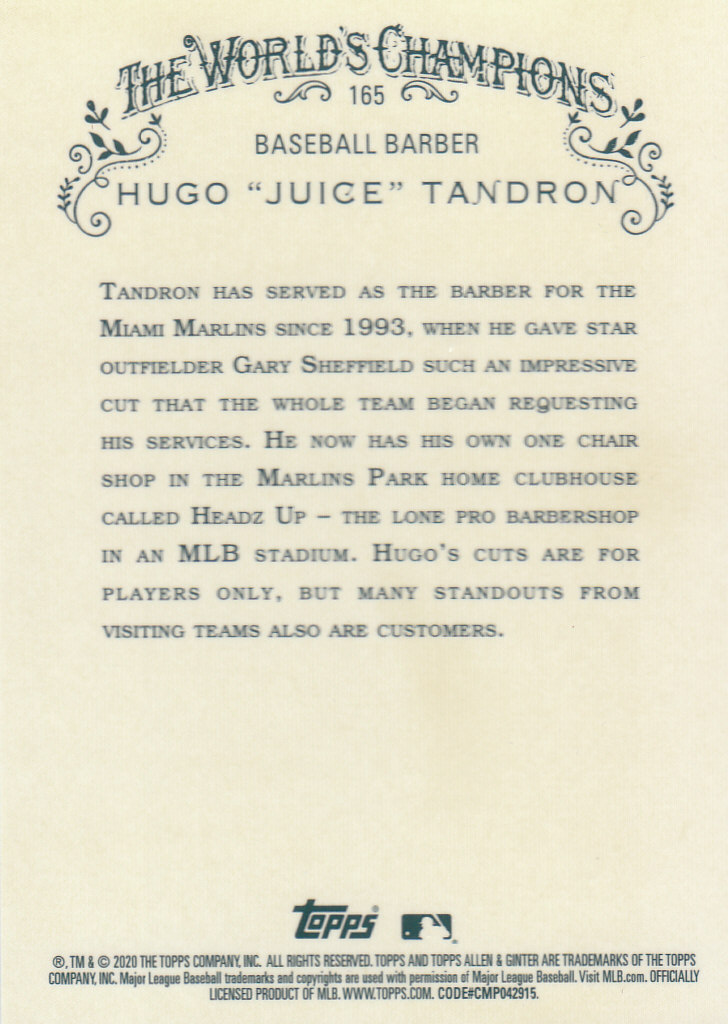 2020 Allen and Ginter Chrome (Topps) Baseball "Refractors" Parallel Cards - Bild 37 von 109