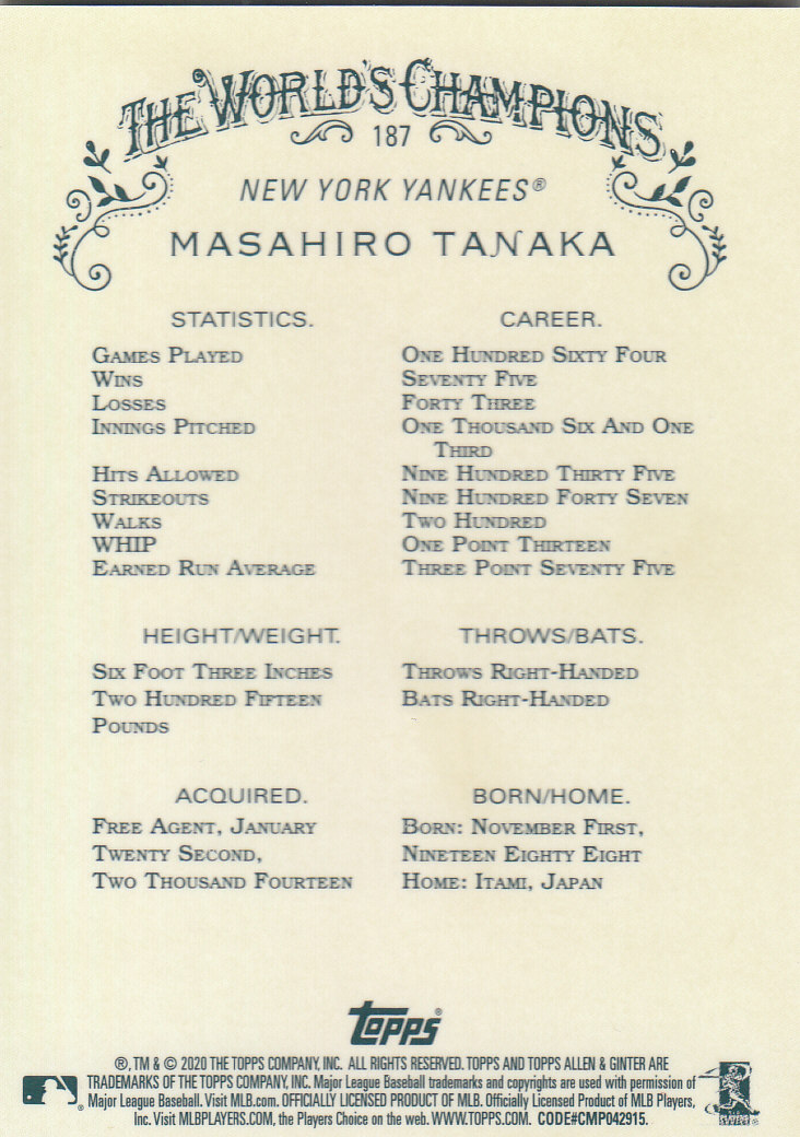 2020 Allen and Ginter Chrome (Topps) Baseball "Refractors" Parallel Cards - Bild 33 von 109