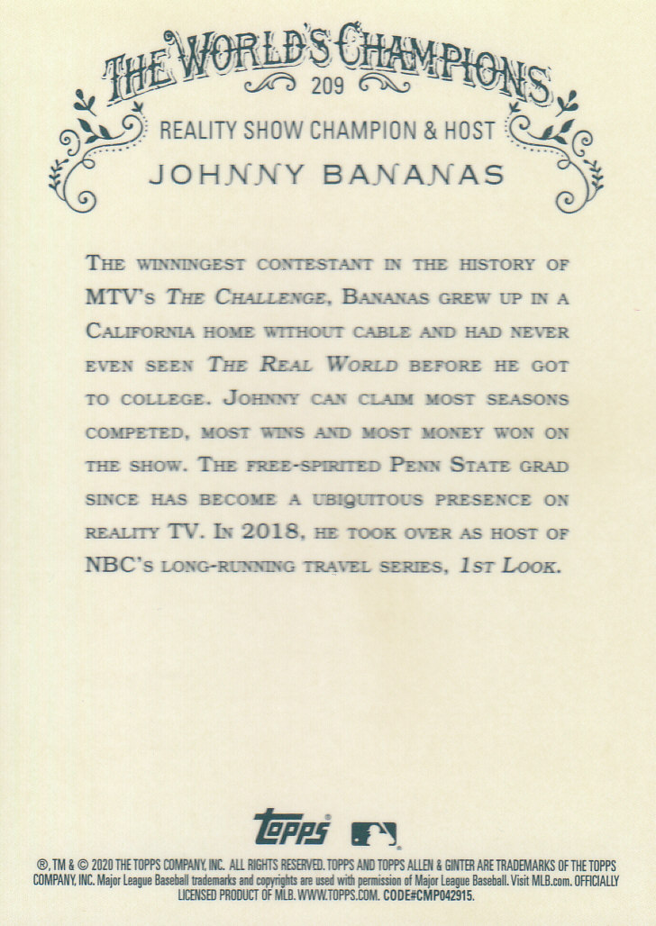 2020 Allen and Ginter Chrome (Topps) Baseball "Refractors" Parallel Cards - Bild 23 von 109