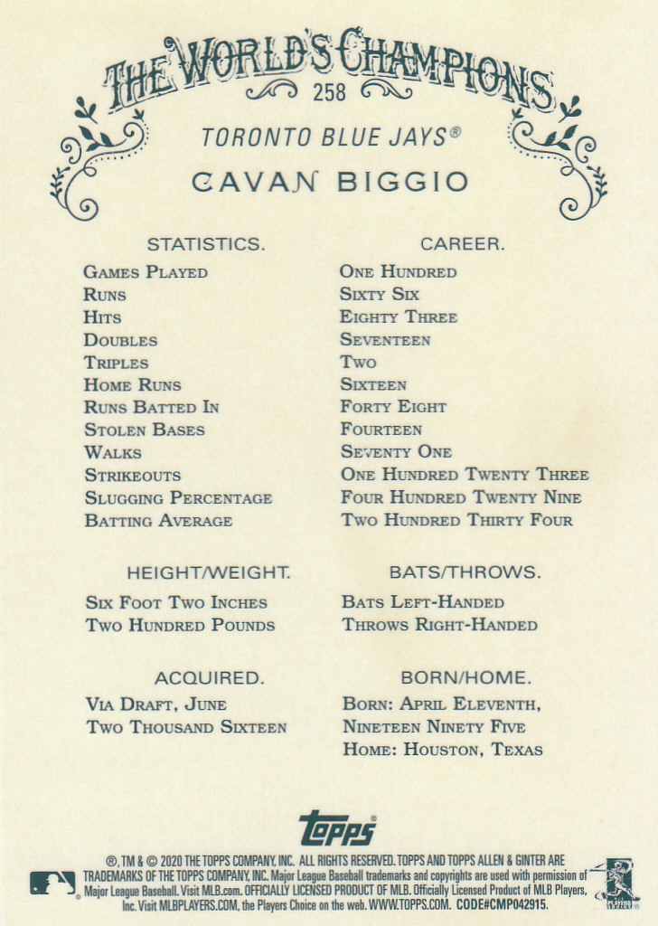 2020 Allen and Ginter Chrome (Topps) Baseball "Refractors" Parallel Cards - Bild 13 von 109