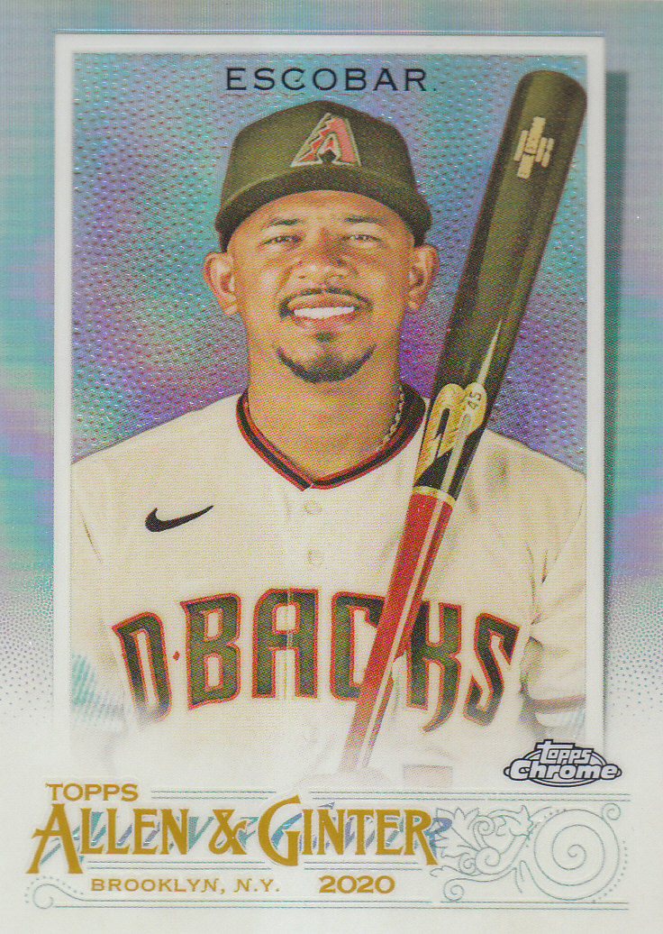 2020 Allen and Ginter Chrome (Topps) Baseball "Refractors" Parallel Cards - Bild 8 von 109