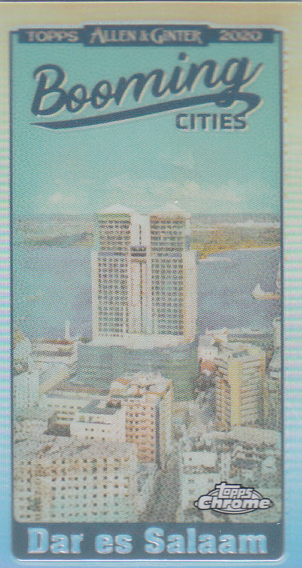 2020 Allen and Ginter Chrome (Topps) Baseball "Booming Cities" Mini Insert Cards - Bild 4 von 23