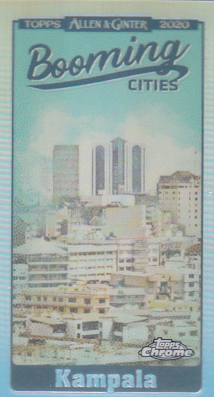 2020 Allen and Ginter Chrome (Topps) Baseball "Booming Cities" Mini Insert Cards - Bild 6 von 23
