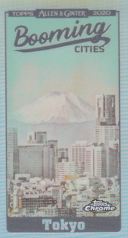 2020 Allen and Ginter Chrome (Topps) Baseball "Booming Cities" Mini Insert Cards - Bild 18 von 23