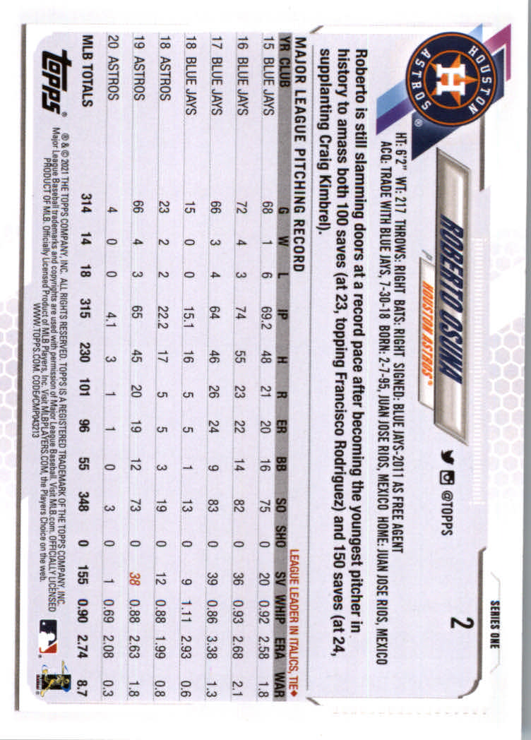 2021 Topps Baseball Base Set Cards #1 to #250 Rookies and Veterans - Picture 3 of 471