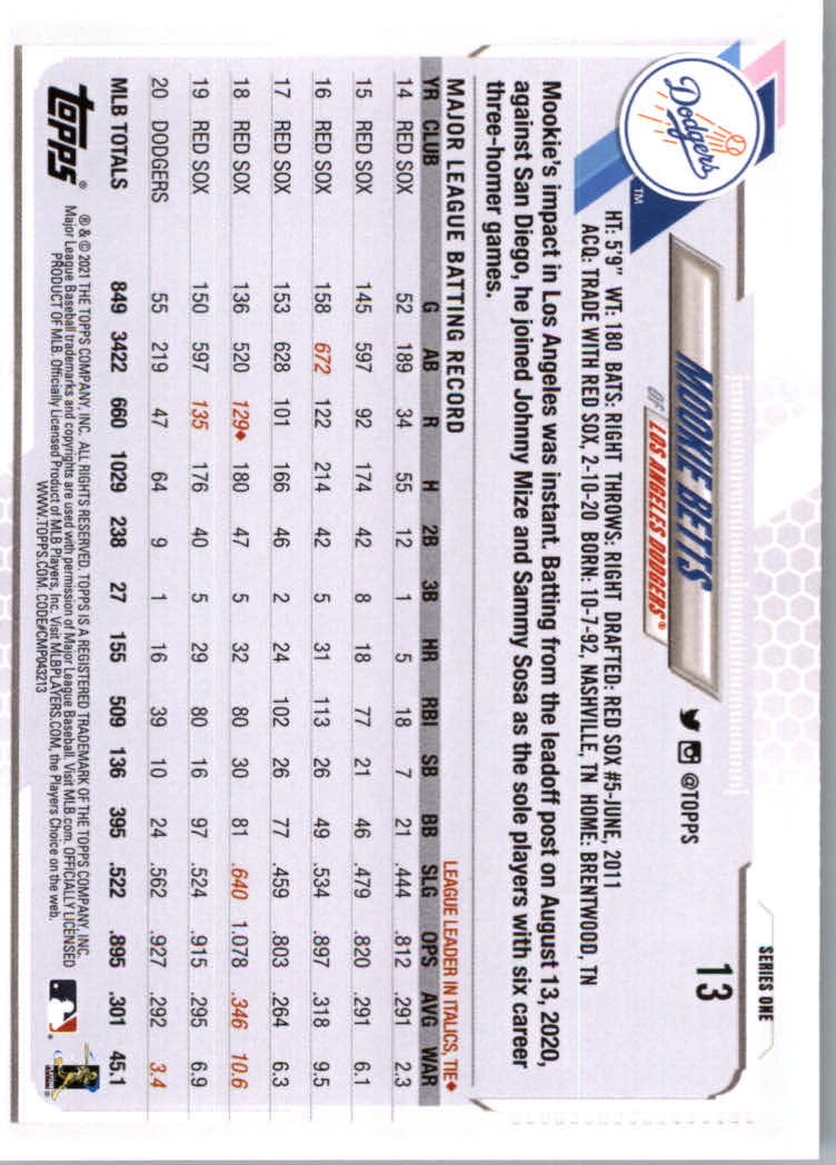 2021 Topps Baseball Base Set Cards #1 to #250 Rookies and Veterans - Picture 21 of 471