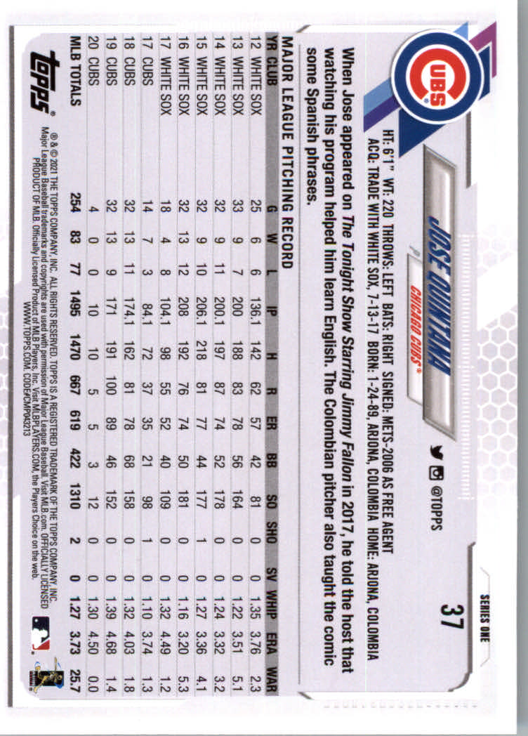 2021 Topps Baseball Base Set Cards #1 to #250 Rookies and Veterans - Picture 67 of 471