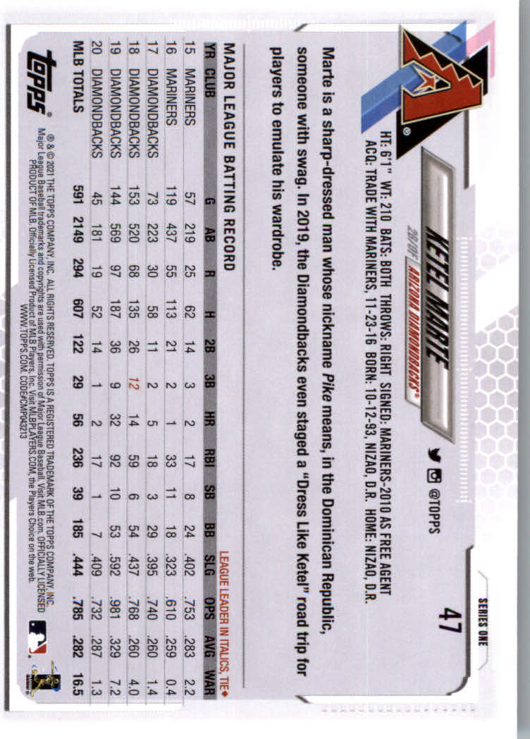 2021 Topps Baseball Base Set Cards #1 to #250 Rookies and Veterans - Picture 87 of 471