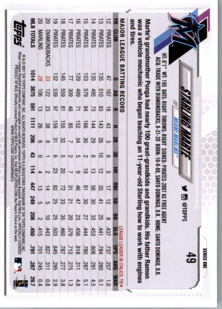2021 Topps Baseball Base Set Cards #1 to #250 Rookies and Veterans - Picture 91 of 471