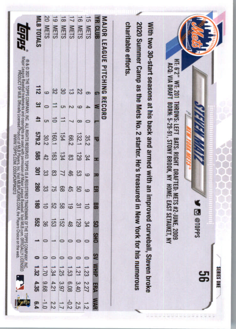 2021 Topps Baseball Base Set Cards #1 to #250 Rookies and Veterans - Picture 103 of 471