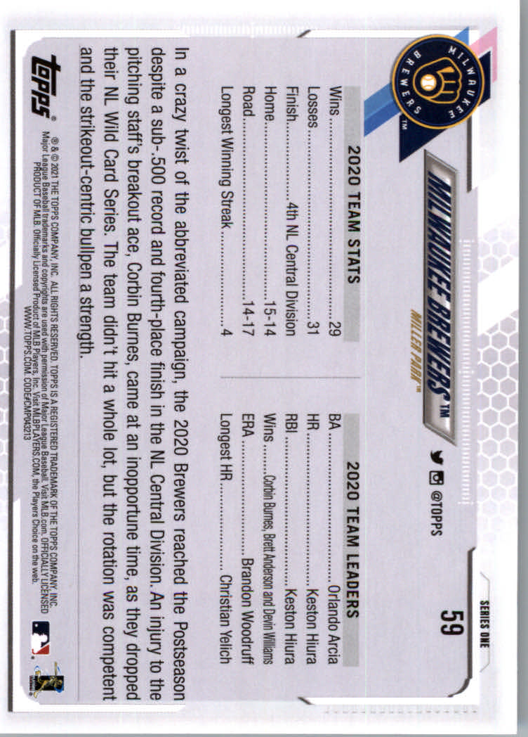 2021 Topps Baseball Base Set Cards #1 to #250 Rookies and Veterans - Picture 109 of 471