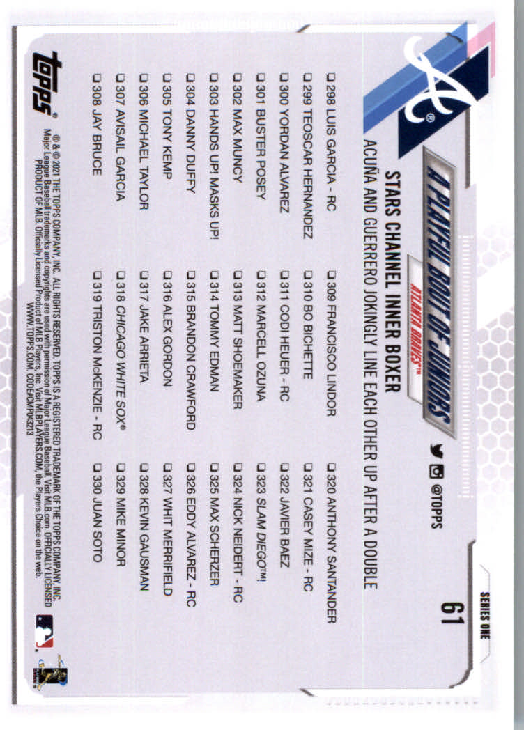 2021 Topps Baseball Base Set Cards #1 to #250 Rookies and Veterans - Picture 113 of 471